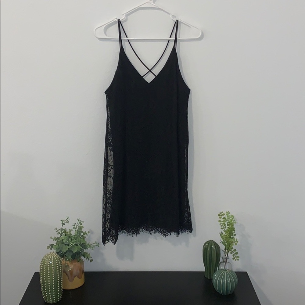 Little black lace dress